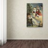 Trademark Fine Art Vintage Apple Collection 'Merry Christmas Santa' Canvas Art, 16x24 ALI6439-C1624GG